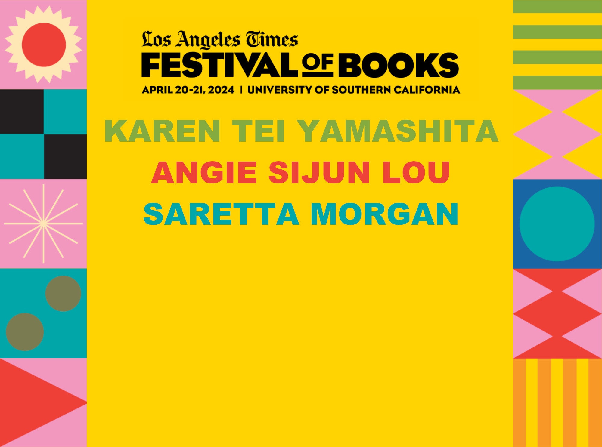 LA Times Festival of Books Author Lineup