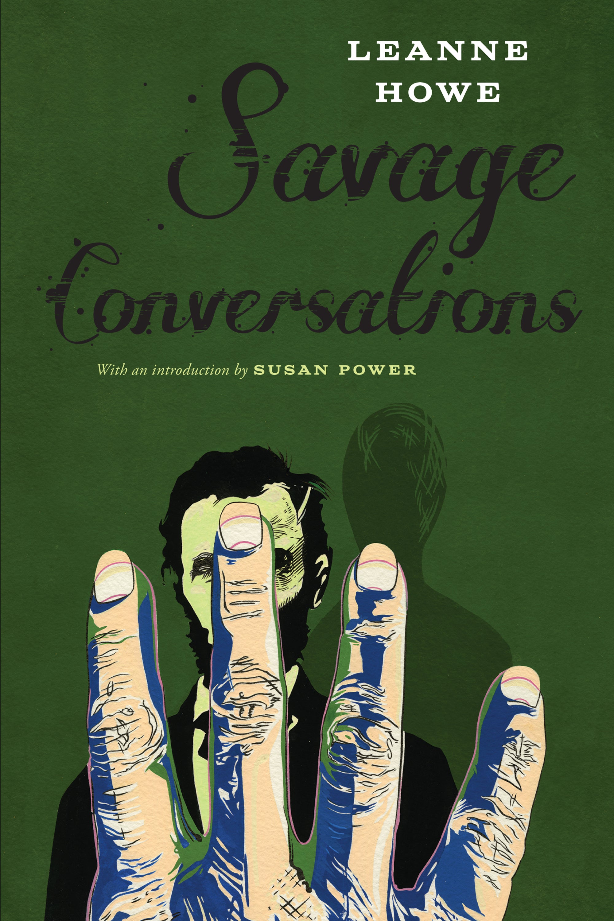 Book cover featuring an olive green background with an image of Abe Lincoln in the center bottom with his face covered by an outstretched hand