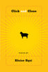Cover of "Click and Clone," by Elaine Equi, featuring a silhouetted sheep within a cartoon sun. 