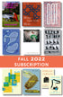 Cover of the Fall 2022 Subscription, highlighting the covers of the 10 featured titles; "Alive At the End of the World", "Bilbao-New York-Bilbao", "Dot", "Participation", "Your Kingdom", "Bard, Kinetic", "Village", "The Nature Book", "Indiana, Indiana", and "This Wide Terraqueous World". 
