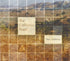 Cover of "The California Poem," by Eleni Sikelianos, featuring a landscape photograph contained in a grid. 
