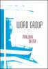 book cover featuring white background with blue streaks of paint from the left side and title and author in minimal text on the right